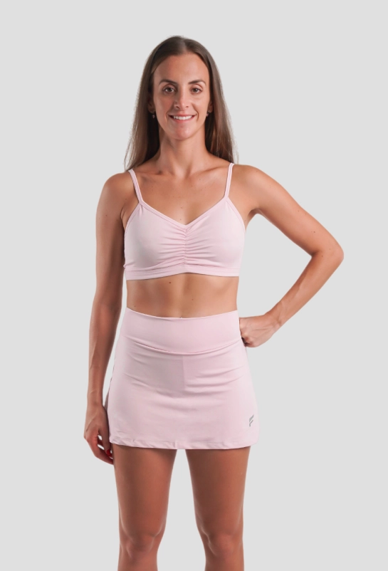 Top Costas Abertas Oasis Nicole Nobile, Rosa Bebê