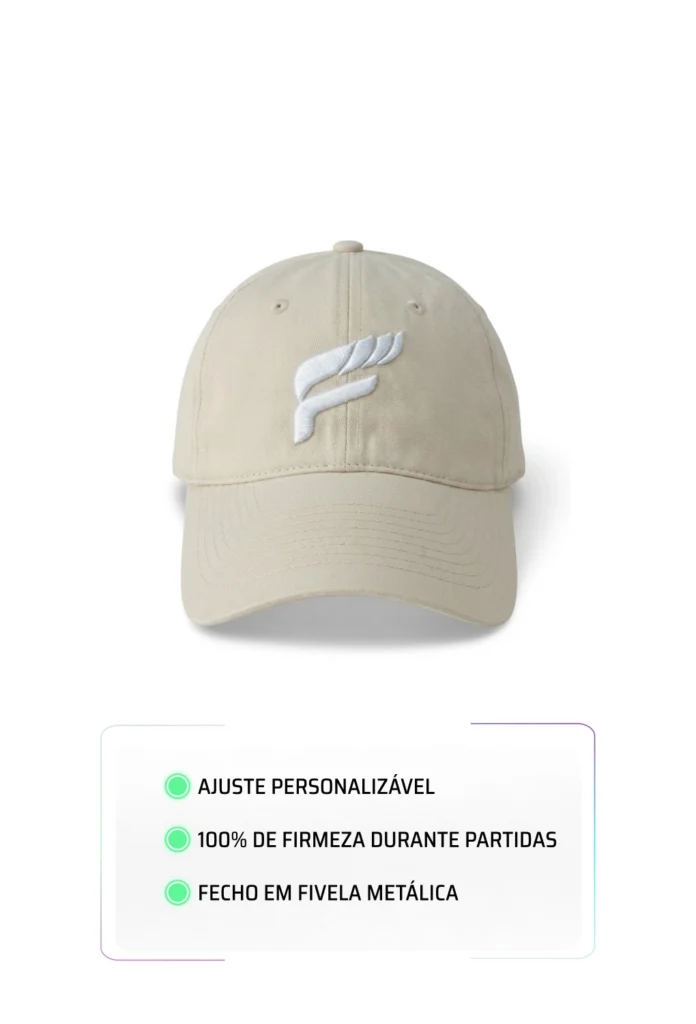 Boné Flow Polo Style, Beige