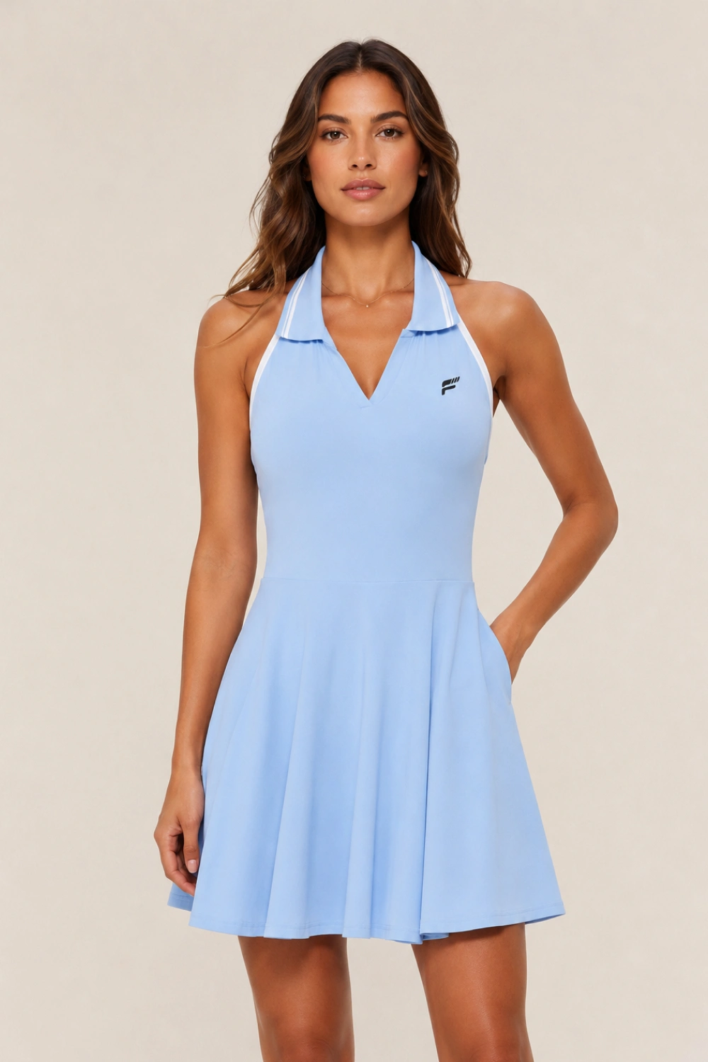 Vestido Bianco Azul, Nicole Nobile 2026
