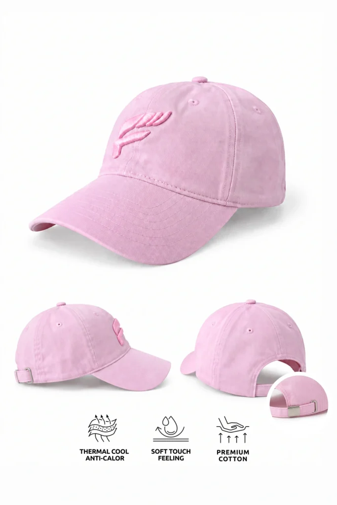 Boné Flow Polo Style, Rosa
