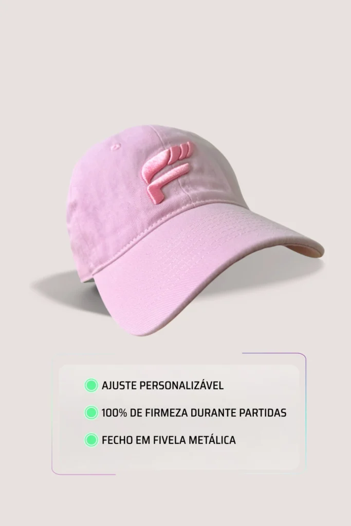 Boné Flow Polo Style, Rosa